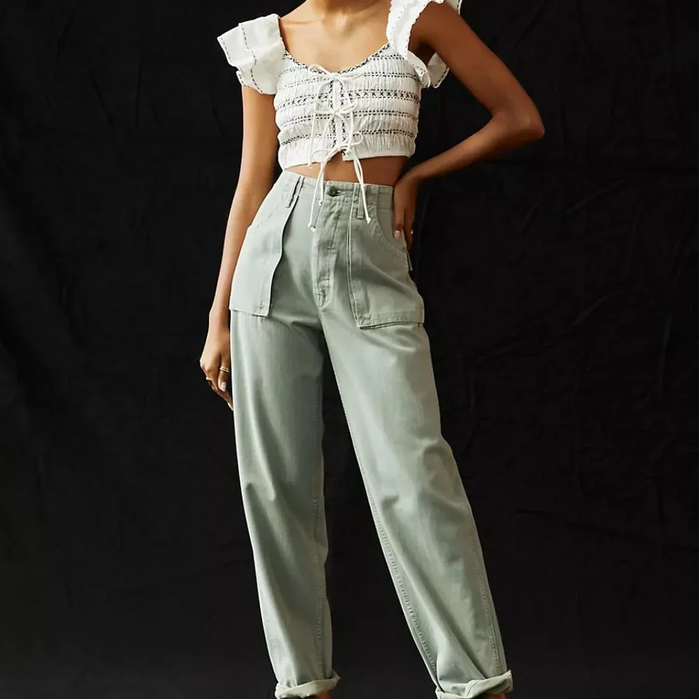 Anthropologie Smocked Pullover